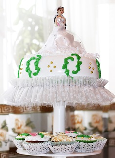 купить белый свадебный торт