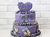 фиолетовый свадебный торт