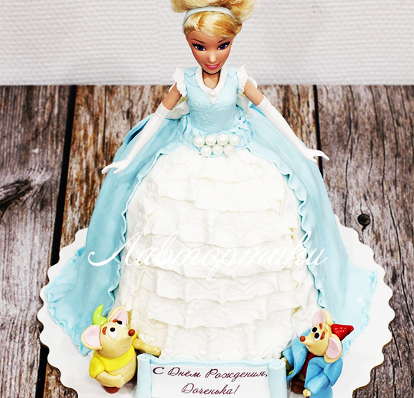 торт с куклой девочке