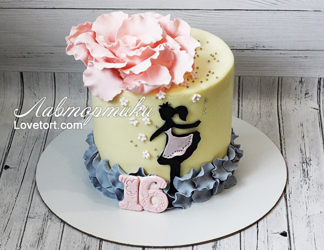Дизайн торта для девушки 16 лет
