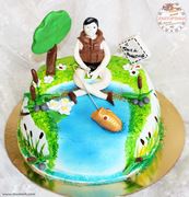 торт рыбаку на день рождения