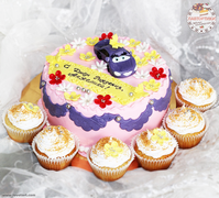 Торт Машина с капкейками