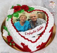 Торт Рубиновая свадьба