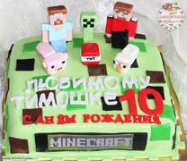 Торт Minecraft