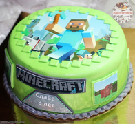 Торт Minecraft