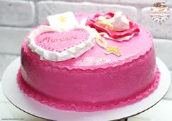 торт на крещение девочки