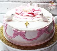 торт на крещение малыша