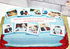 фото торт на 23 февраля