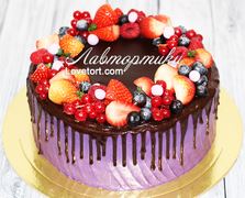 фиолетовый торт