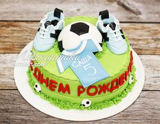 торт с футбольной тематикой