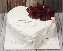 белый торт на свадьбу