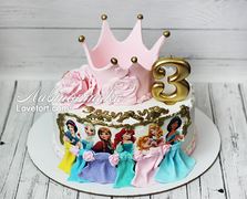 детский торт принцессы диснея