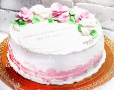 торт с цветами из мастики