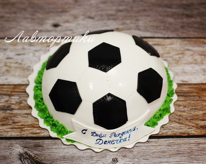 купить торт в виде футбольного мяча