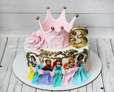 купить детский торт принцессы диснея