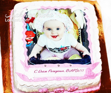 купить фото торт девочке на 1 год