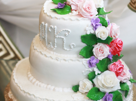 Торт Цветочный водопад