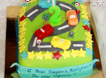 Торт Машинки