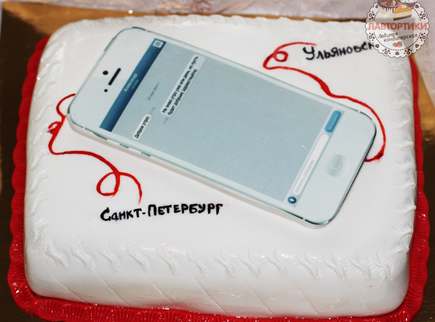 заказать торт в виде айфона