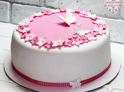 Торт 2 бабочки