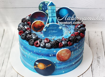 заказать торт с планетами