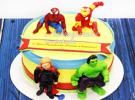 заказать торт супергерои