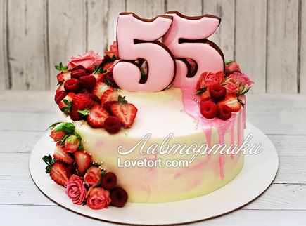заказать торт на 55 лет женщине