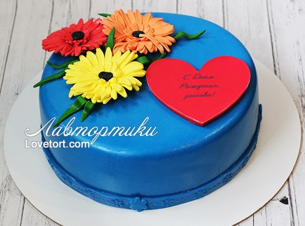 заказать синий торт на день рождения