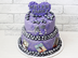 фиолетовый свадебный торт на заказ