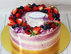 фиолетовый торт на день рождения на заказ